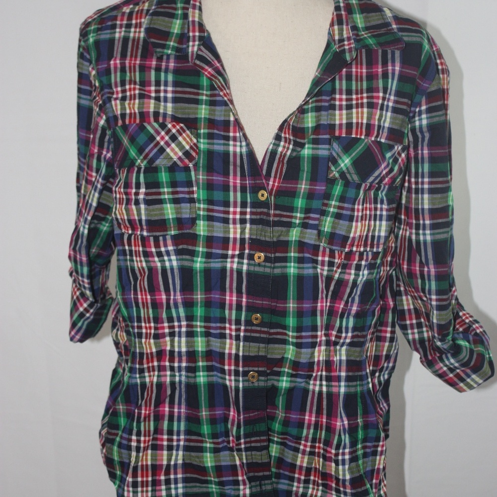 Tommy Hilfiger Plaid Button Down XL Shirt